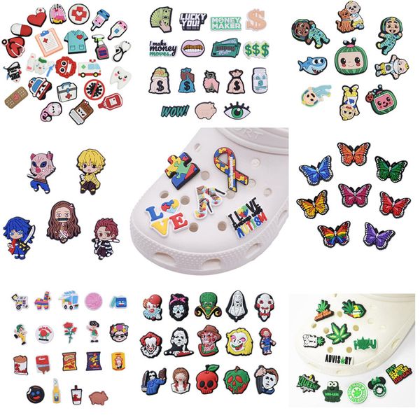 1000pcs pvc shoe parts accessories decorations jibitz for croc charms clog button buckle, White;pink
1000pcs pvc shoe parts accessories decorations jibitz for croc charms clog button buckle, White;pink