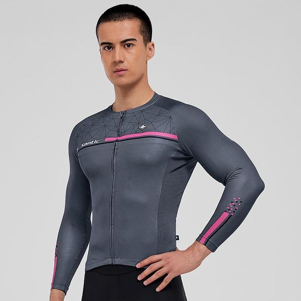 santic men cycling jerseys summer bike mtb jersey long sleeve comfortable quick-drying wicking racing jackets, Black;red
santic men cycling jerseys summer bike mtb jersey long sleeve comfortable quick-drying wicking racing jackets, Black;red