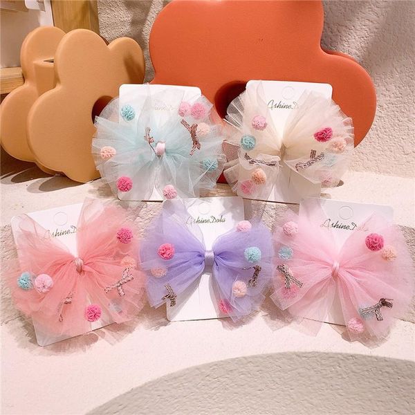 korean version the child net yarn sweet lovely ball bow hairpin little girl clip card issuance princess baby side hair accessories, Slivery;white
korean version the child net yarn sweet lovely ball bow hairpin little girl clip card issuance princess baby side hair accessories, Slivery;white