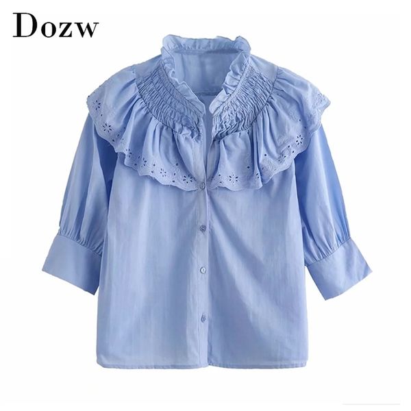 elegant blue color cotton blouse women chic hollow out embroidery shirt female v neck retro ladies vetement femme 210515, White
elegant blue color cotton blouse women chic hollow out embroidery shirt female v neck retro ladies vetement femme 210515, White