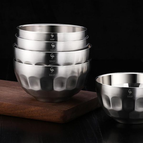 bowls 304 stainless steel bowl anti-scalding household rice children double diamonds porridge restaurant tableware
bowls 304 stainless steel bowl anti-scalding household rice children double diamonds porridge restaurant tableware