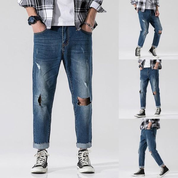 men's pants 2021 fashion casual denim loose straight hole jeans long trouser drop 20 hip hop streetwear, Black
men's pants 2021 fashion casual denim loose straight hole jeans long trouser drop 20 hip hop streetwear, Black