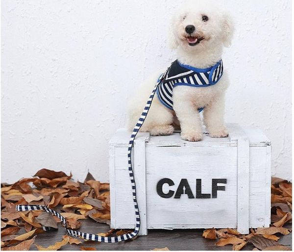breathable navy style dog harness leash chest strap vest clothes stripe 3 color collars & leashes
breathable navy style dog harness leash chest strap vest clothes stripe 3 color collars & leashes