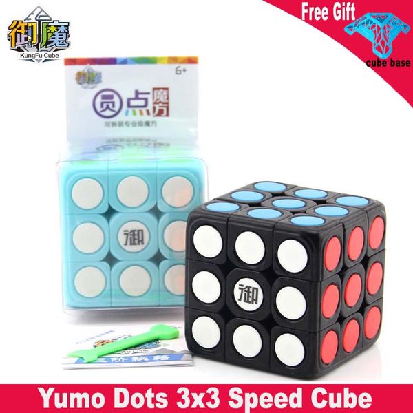 

Yumo Dots 3x3 Magic Cube Smooth Twist 3x3x3 Speed Cube Anti-stress Educational Toys Gift For kids Adult cubo magico