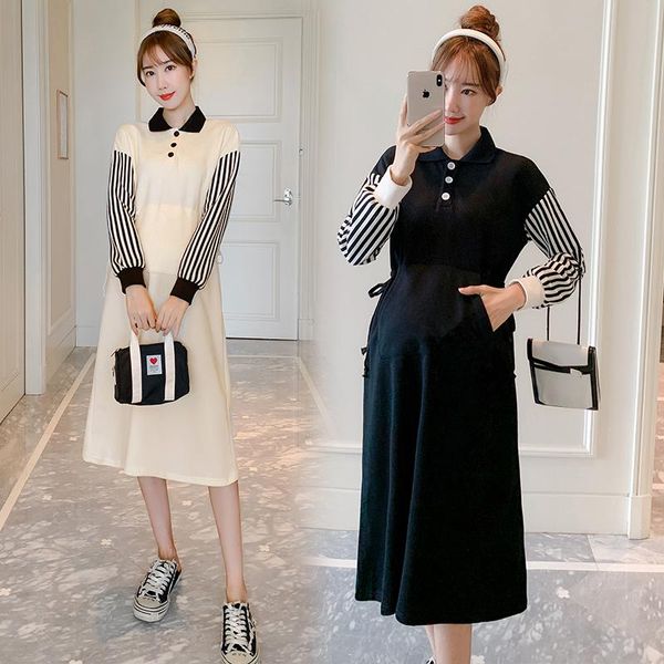 maternity dresses 6857# autumn korean fashion patchwork long dress elegant a line slim waist clothes for pregnant women pregnancy wear, White
maternity dresses 6857# autumn korean fashion patchwork long dress elegant a line slim waist clothes for pregnant women pregnancy wear, White