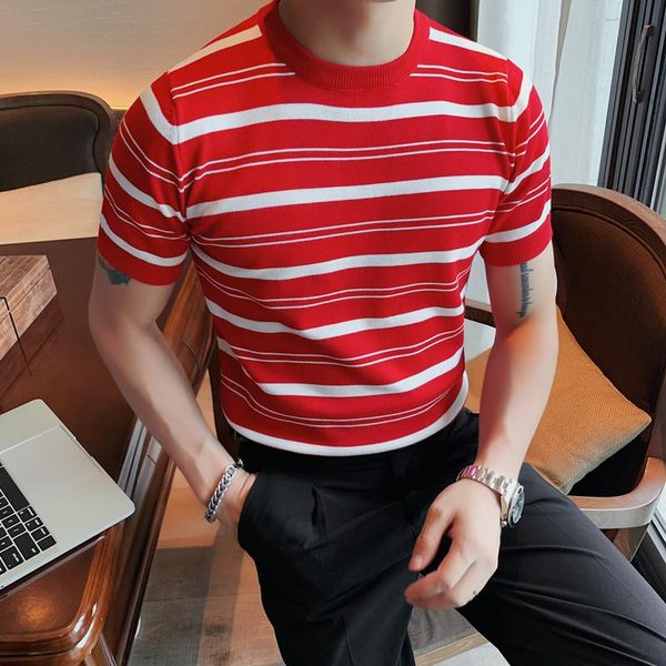 men's sweaters 2021 summer men t-shirt knitted short sleeves solid color half high collar sweater pullover t shirt slim tees, White;black
men's sweaters 2021 summer men t-shirt knitted short sleeves solid color half high collar sweater pullover t shirt slim tees, White;black