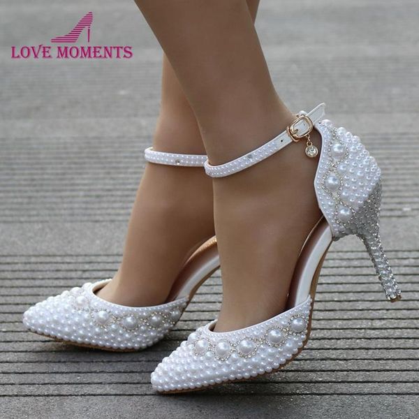 dress shoes pointed toe white pearl wedding bridal ankle straps bride summer sandals fast lady party high heels, Black
dress shoes pointed toe white pearl wedding bridal ankle straps bride summer sandals fast lady party high heels, Black