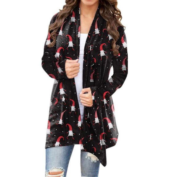 women's blouses & shirts 2021 autumn winter clothing christmas printed casual long sleeved cardigan, White
women's blouses & shirts 2021 autumn winter clothing christmas printed casual long sleeved cardigan, White