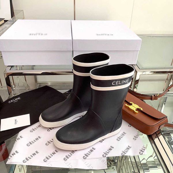 Celin * Rain Boots y Season Proof Water Women's Medium Tube Thick Bottom Chimney British Style Martin Shoes, Black
Celin * Rain Boots y Season Proof Water Women's Medium Tube Thick Bottom Chimney British Style Martin Shoes, Black