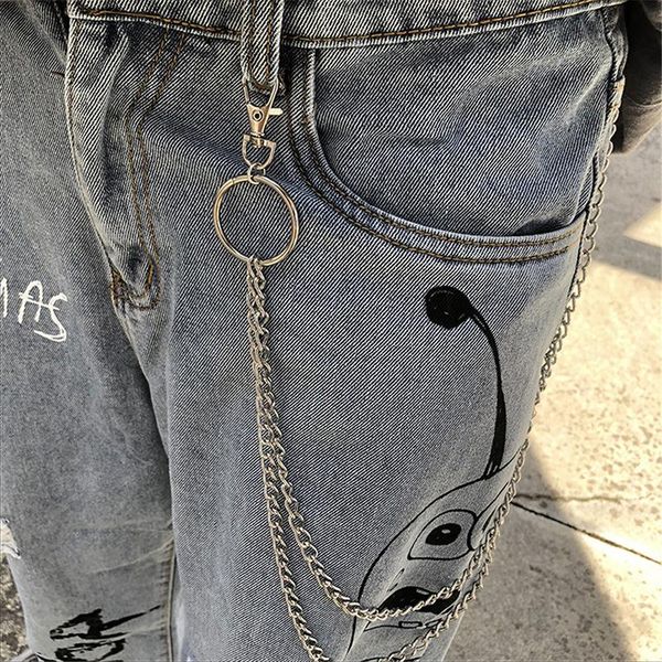 chains hip hop pants chain secure travel wallet heavy duty jeans link coil leash, Silver
chains hip hop pants chain secure travel wallet heavy duty jeans link coil leash, Silver