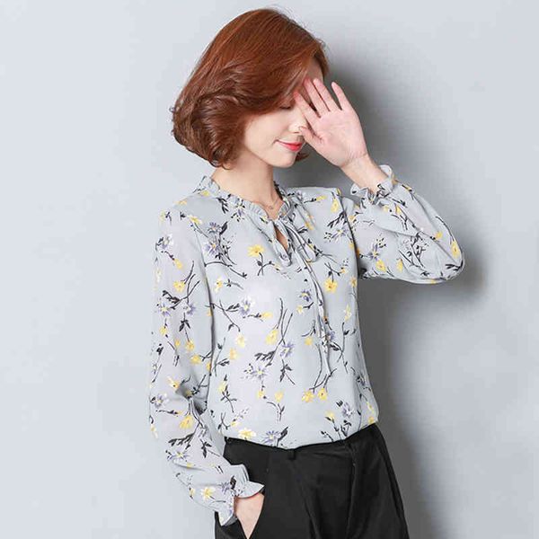 chiffon blouses sweet long-sleeve loose printed flowers shirt female plus size women blusas 993c 25 210415, White
chiffon blouses sweet long-sleeve loose printed flowers shirt female plus size women blusas 993c 25 210415, White