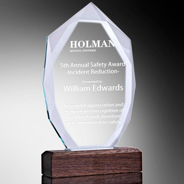 decorative objects & figurines h&d personalized faceted glass trophy sculpture on wooden base souvenir crystal award gift for employee recog
decorative objects & figurines h&d personalized faceted glass trophy sculpture on wooden base souvenir crystal award gift for employee recog