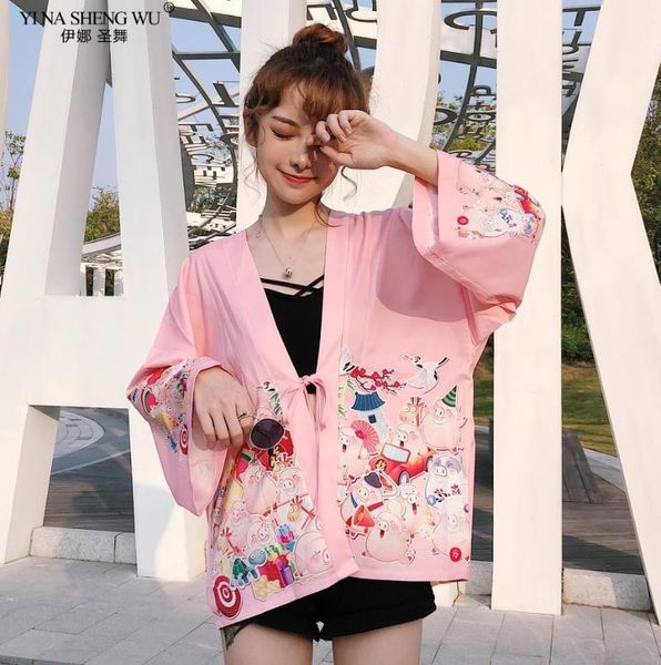 piggy lucky cat print kimono streetwear loose thin coat girl cardigan yukata haori sunscreen girlfriends costume ethnic clothing, Red
piggy lucky cat print kimono streetwear loose thin coat girl cardigan yukata haori sunscreen girlfriends costume ethnic clothing, Red