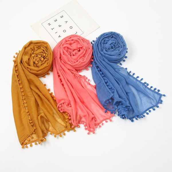 scarves tie-dyed cotton and linen monochrome wool ball scarf turban shawl four seasons outdoor decorate pashmina solid, Blue;gray
scarves tie-dyed cotton and linen monochrome wool ball scarf turban shawl four seasons outdoor decorate pashmina solid, Blue;gray