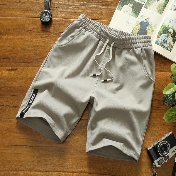 men sport shorts casual summer elastic waist solid short pants male clothing, White;black
men sport shorts casual summer elastic waist solid short pants male clothing, White;black