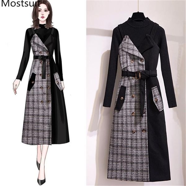 winter 2 piece sets outfits women black sweater pullover + color-blocked plaid belted dress suits office fashion 2 pcs 210513, White
winter 2 piece sets outfits women black sweater pullover + color-blocked plaid belted dress suits office fashion 2 pcs 210513, White