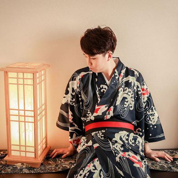 ethnic clothing luxury formal men traditional kimono big koi samurai suit cotton yukata cosplay japonais asian style, Red
ethnic clothing luxury formal men traditional kimono big koi samurai suit cotton yukata cosplay japonais asian style, Red