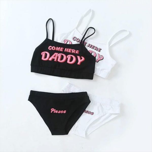 two piece set women tracksuits erotic lingerie underwear come here daddy letter print tank beach swim wear, Gray
two piece set women tracksuits erotic lingerie underwear come here daddy letter print tank beach swim wear, Gray