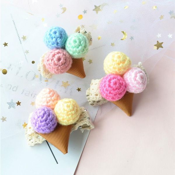 boutique 15pcs fashion cute crochet icecream cone hairpins pom barrettes hair clips princess headwear girls accessories, Slivery;white
boutique 15pcs fashion cute crochet icecream cone hairpins pom barrettes hair clips princess headwear girls accessories, Slivery;white