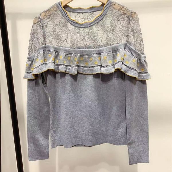 sweaters women fashion see-through lace patchwork knit sweater lady long sleeve o-neck jumper ruffles trim knitted pullover, White;black
sweaters women fashion see-through lace patchwork knit sweater lady long sleeve o-neck jumper ruffles trim knitted pullover, White;black