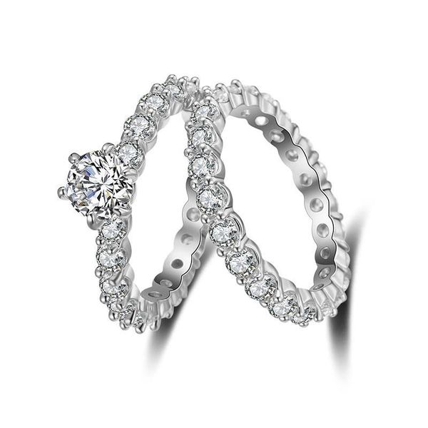 wedding rings luxury shiny zircon ring simple design double stackable fashion jewelry bridal sets engagement accessory, Slivery;golden
wedding rings luxury shiny zircon ring simple design double stackable fashion jewelry bridal sets engagement accessory, Slivery;golden