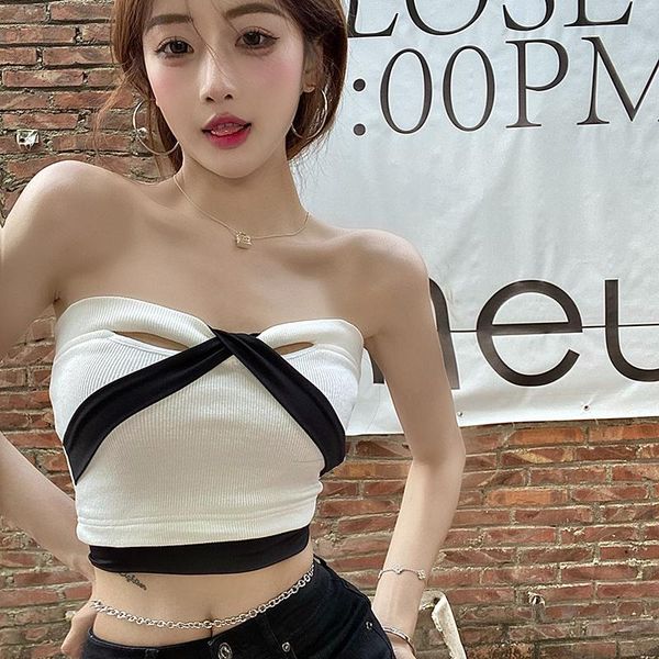 women's tanks & camis 2021 fashion clothing tube suit summer korean version spice girls high waist cowboy shorts two-piece, White
women's tanks & camis 2021 fashion clothing tube suit summer korean version spice girls high waist cowboy shorts two-piece, White