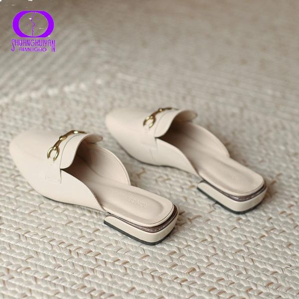 slippers summer women sandals close-toes low-heels microfiber-leather metal-jewelry slipper casual comfort slip-on loafer plus size, Black
slippers summer women sandals close-toes low-heels microfiber-leather metal-jewelry slipper casual comfort slip-on loafer plus size, Black