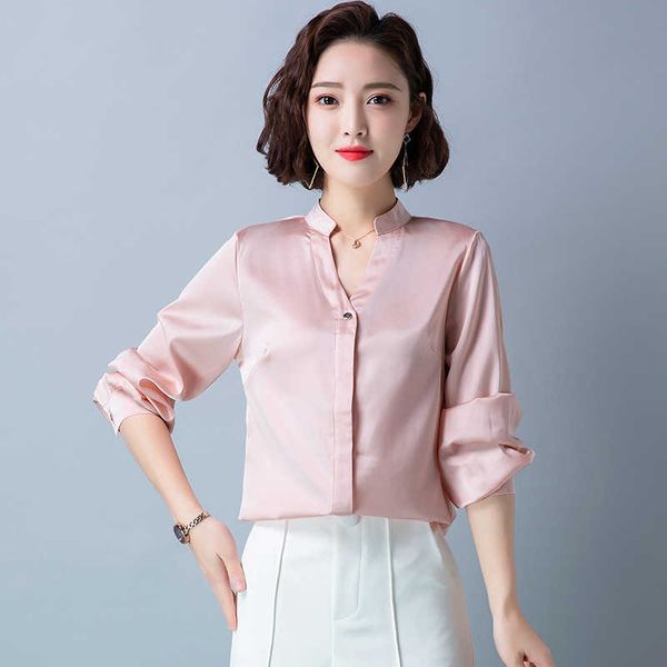 korean fashion silk women blouses satin office lady shirt and blouse long sleeve s plus size 210531, White
korean fashion silk women blouses satin office lady shirt and blouse long sleeve s plus size 210531, White