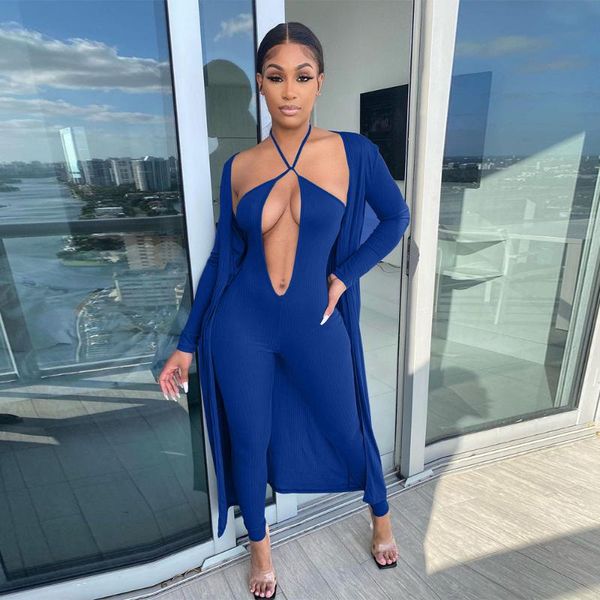 beachwear 2 two piece outfits for women halter neck hollow skinny jumpsuit and long sleeve open stitch spring autumn suits women's pant, White
beachwear 2 two piece outfits for women halter neck hollow skinny jumpsuit and long sleeve open stitch spring autumn suits women's pant, White