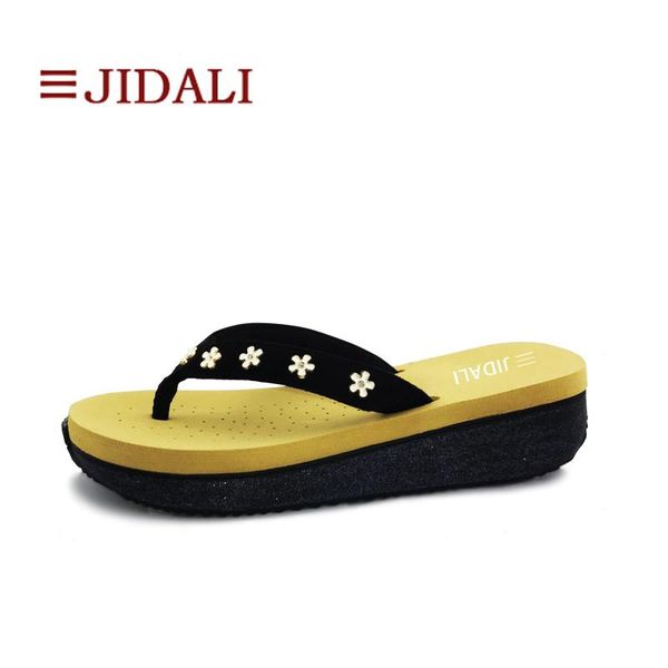 slippers jidali fashion shoes women white flower bling middle platform wedges eva summer khaki outdoor slipper size 35-39, Black
slippers jidali fashion shoes women white flower bling middle platform wedges eva summer khaki outdoor slipper size 35-39, Black