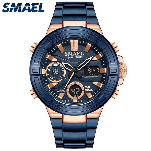 men military sport wrist watch electronic quartz steel waterproof dual display male clock watches relogio masculino 6018 wristwatches, Slivery;brown
men military sport wrist watch electronic quartz steel waterproof dual display male clock watches relogio masculino 6018 wristwatches, Slivery;brown