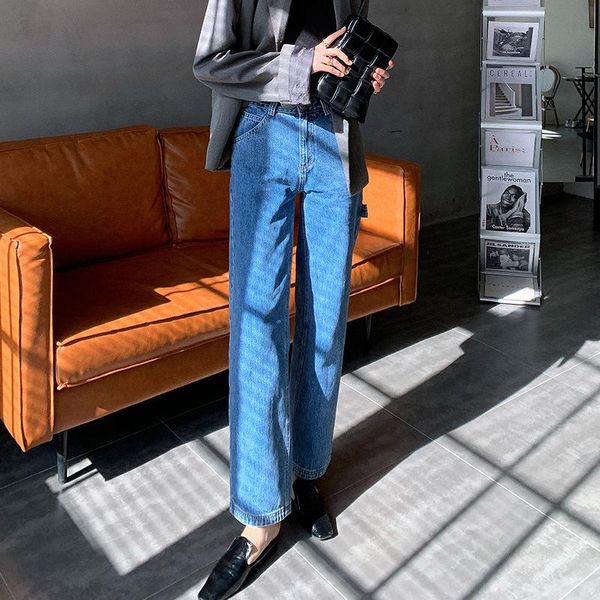 women's jeans 2021 spring summer chic denim for women high waist blue trousers washed straight-leg pants pantalones mujer vaqueros
women's jeans 2021 spring summer chic denim for women high waist blue trousers washed straight-leg pants pantalones mujer vaqueros