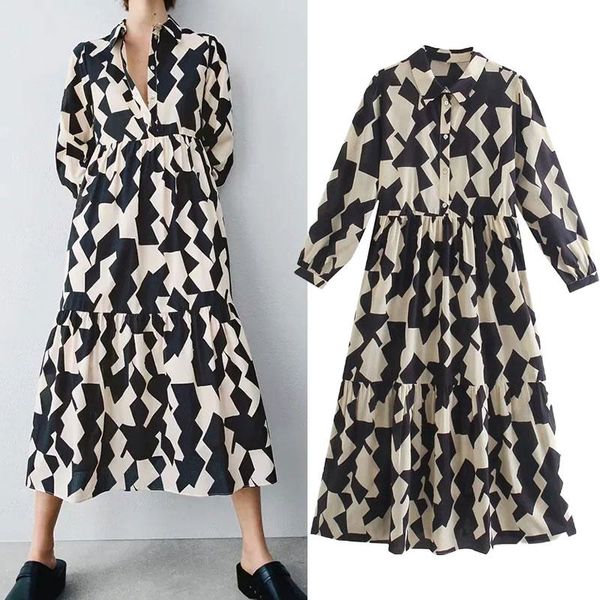 casual dresses women's dress long sleeve lapel buttons high waist midi loose party ruffle robe clothing, Black;gray
casual dresses women's dress long sleeve lapel buttons high waist midi loose party ruffle robe clothing, Black;gray