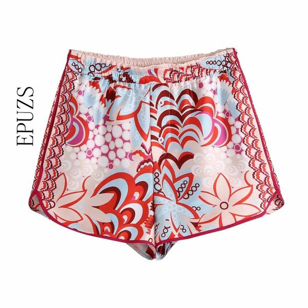 women's shorts 2021 women fashion floral print patchwork summer skirts femme chic elastic waist ribbon pantalone cortos p1100, White;black
women's shorts 2021 women fashion floral print patchwork summer skirts femme chic elastic waist ribbon pantalone cortos p1100, White;black