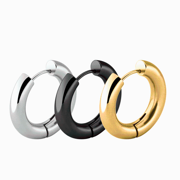 hoop & huggie punk stainless steel earrings trendy round for women men geometry jewelry gifts, Golden;silver
hoop & huggie punk stainless steel earrings trendy round for women men geometry jewelry gifts, Golden;silver