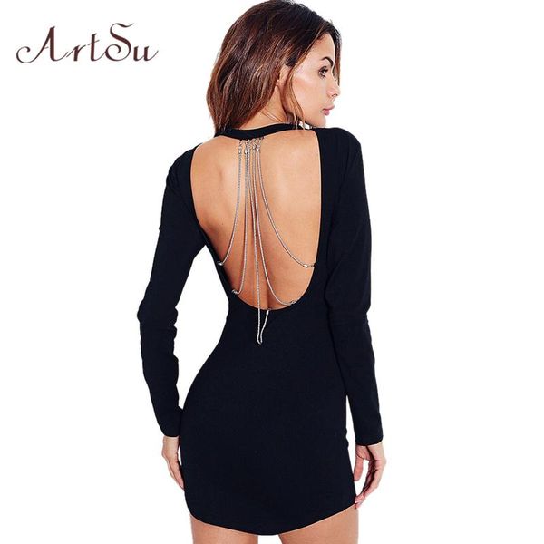 casual dresses backless chain party short long sleeve autumn winter bodycon dress black slim vestido de festa asdr30233, Black;gray
casual dresses backless chain party short long sleeve autumn winter bodycon dress black slim vestido de festa asdr30233, Black;gray