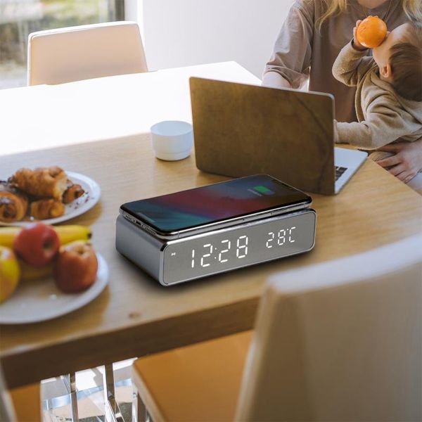 other clocks & accessories electronic digital clock with phone wireless charger alarm usb charging table
other clocks & accessories electronic digital clock with phone wireless charger alarm usb charging table