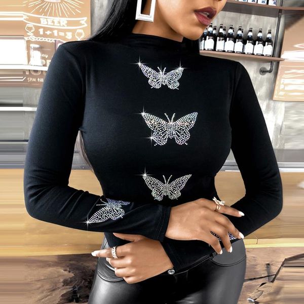 spring butterfly print blouses shirts women hollow out slim blusa pullover office lady turtleneck black women's &, White
spring butterfly print blouses shirts women hollow out slim blusa pullover office lady turtleneck black women's &, White