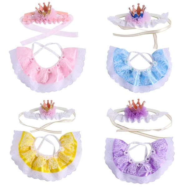 cat collars & leads pet birthday dress set crown lace combination matching scarf cute saliva towel
cat collars & leads pet birthday dress set crown lace combination matching scarf cute saliva towel
