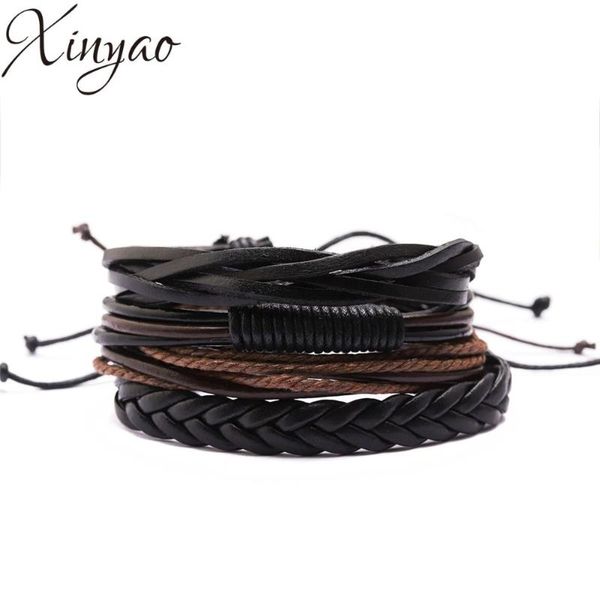 charm bracelets xinyao 4pcs/lot trendy multilayer men genuine leather bracelet for handmade bangles gift f16506, Golden;silver
charm bracelets xinyao 4pcs/lot trendy multilayer men genuine leather bracelet for handmade bangles gift f16506, Golden;silver