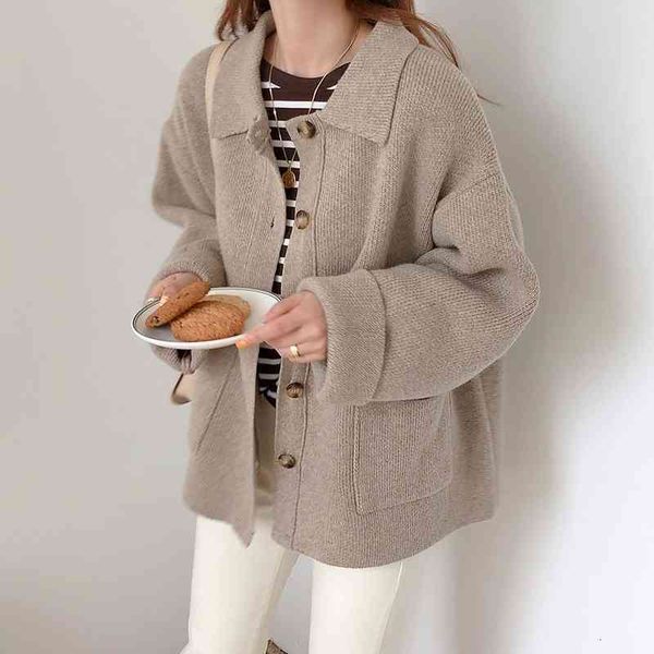 genayooa winter cashmere women long sleeve cardigan sweater coat vintage casual jumpers fashion 210417, White;black
genayooa winter cashmere women long sleeve cardigan sweater coat vintage casual jumpers fashion 210417, White;black