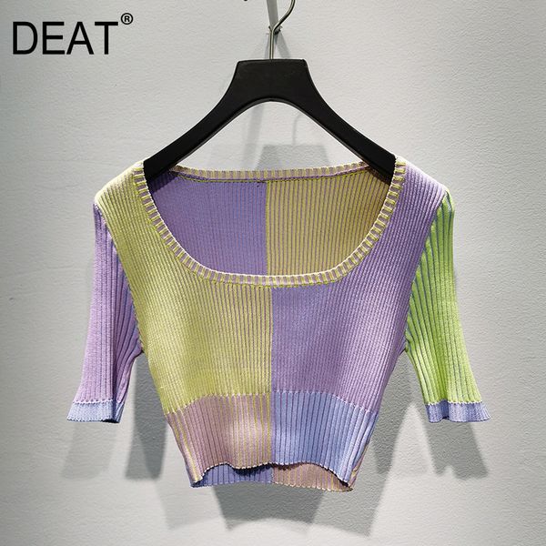 square collar color contrast open navel t-shirt female short sleeve for women spring and summer gx1195 210421, White
square collar color contrast open navel t-shirt female short sleeve for women spring and summer gx1195 210421, White