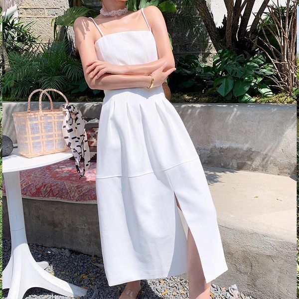 casual dresses white vest dress women mid-length split sling high waist slim tea break tank elegant chic sleeveless vestido, Black;gray
casual dresses white vest dress women mid-length split sling high waist slim tea break tank elegant chic sleeveless vestido, Black;gray