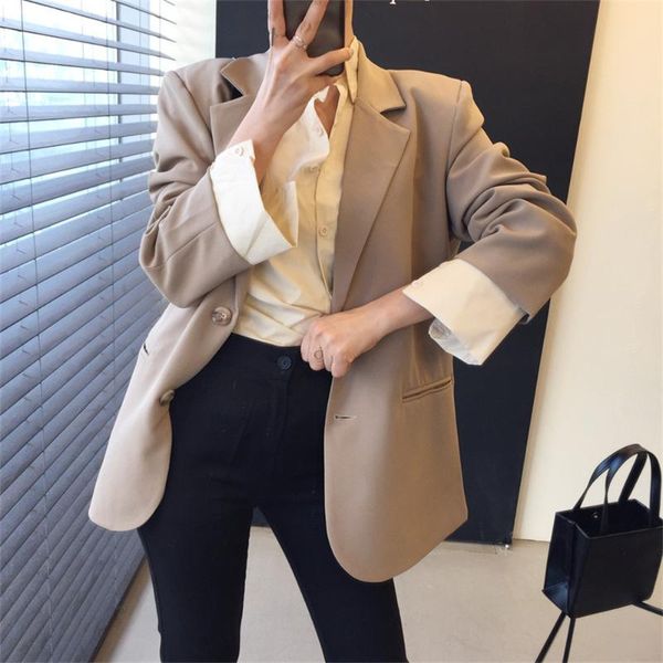 women's suits & blazers hzirip split solid coats business autumn full sleeve casual ol elegant women 2021 work wear streetwear lady jac, White;black
women's suits & blazers hzirip split solid coats business autumn full sleeve casual ol elegant women 2021 work wear streetwear lady jac, White;black