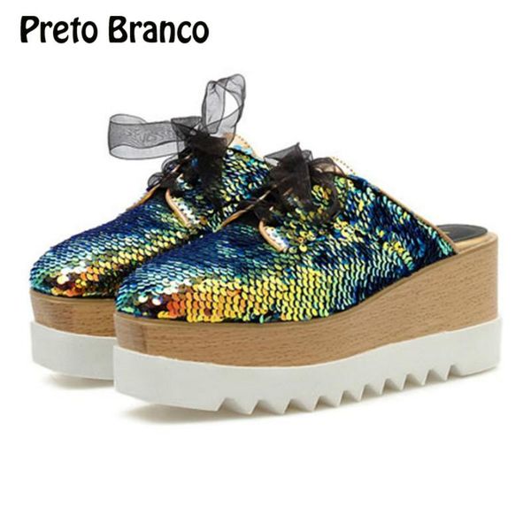 summer fashion thick-soled sponge cake women's shoes colorful sequins wedge heel shallow-heeled sandals, Black
summer fashion thick-soled sponge cake women's shoes colorful sequins wedge heel shallow-heeled sandals, Black