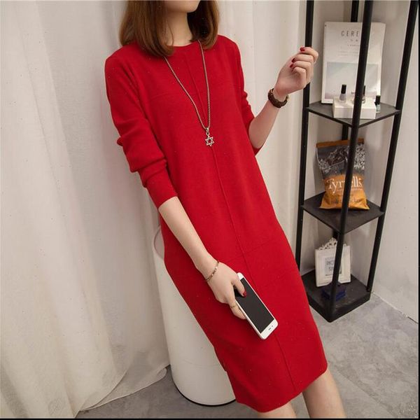 autumn winter slim sweater solid womens dresses thick round neck long sleeve knit female lj0711, Black;gray
autumn winter slim sweater solid womens dresses thick round neck long sleeve knit female lj0711, Black;gray