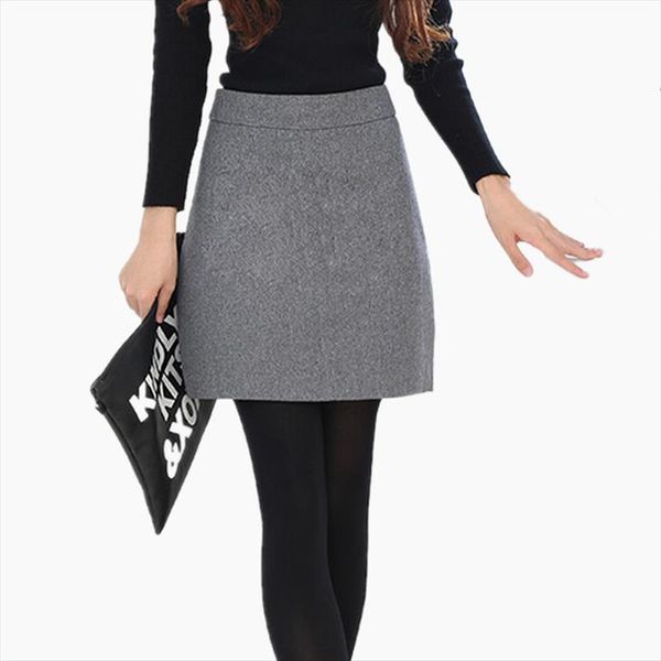 autumn solid spring winter high waist womens skirt a line woolen short slim elegant basic mini skirts, Black
autumn solid spring winter high waist womens skirt a line woolen short slim elegant basic mini skirts, Black