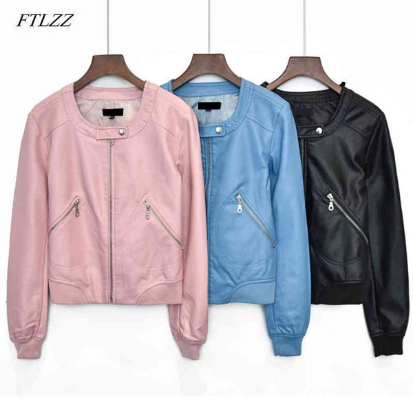 plus size s-4xl pu leather jacket coat women casual zipper faux motorcycle jackets female short outerwear 210423, Black
plus size s-4xl pu leather jacket coat women casual zipper faux motorcycle jackets female short outerwear 210423, Black