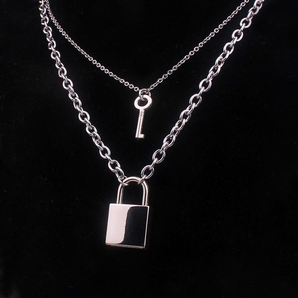 stainless steel chains punk padlock necklaces for women rock hiphop key lock necklace men chic gifts party favor
stainless steel chains punk padlock necklaces for women rock hiphop key lock necklace men chic gifts party favor