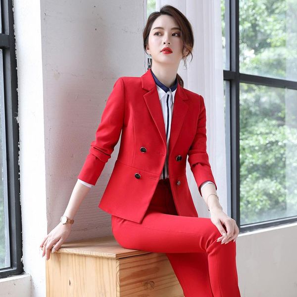 ladies suit set autumn and winter wild long-sleeved slim professional wear was thin feet pants women's two-piece two piece, White
ladies suit set autumn and winter wild long-sleeved slim professional wear was thin feet pants women's two-piece two piece, White
